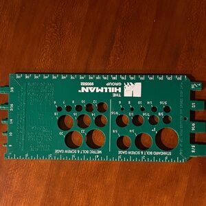 Green Screw Gauge Template - Men Other